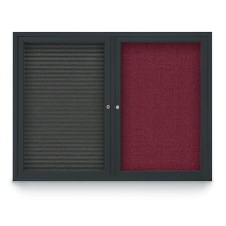 United Visual Products Corkboard, Pearl/Satin, 72" X36" UV406-SATIN-PEARL
